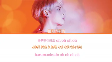 JONGHYUN 'Just for a day' [Han|Rom|Eng lyrics]
