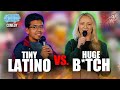 Tiny latino vs huge btch  roast battle comedy