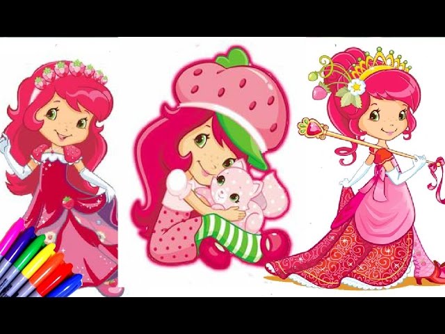 Strawberry Shortcake Coloring Book Compilation Lemon Meringue Orange  Blossom Plum Pudding Blueberry 