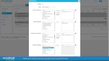 Allowing an External Service through the Smoothwall Firewall | Firewall | Smoothwall