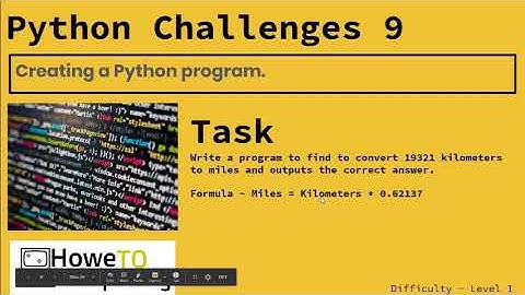Python challenges  ‐ level 1 challenge 9