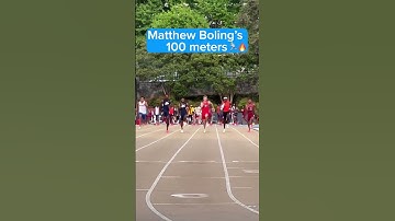A close look at Matthew Boling’s 100 meters 👀