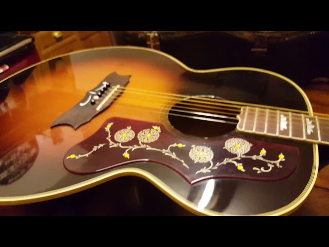 1981 GIBSON J-200 ARTIST VINTAGE BURST ACOUSTIC GUITAR KALAMAZOO