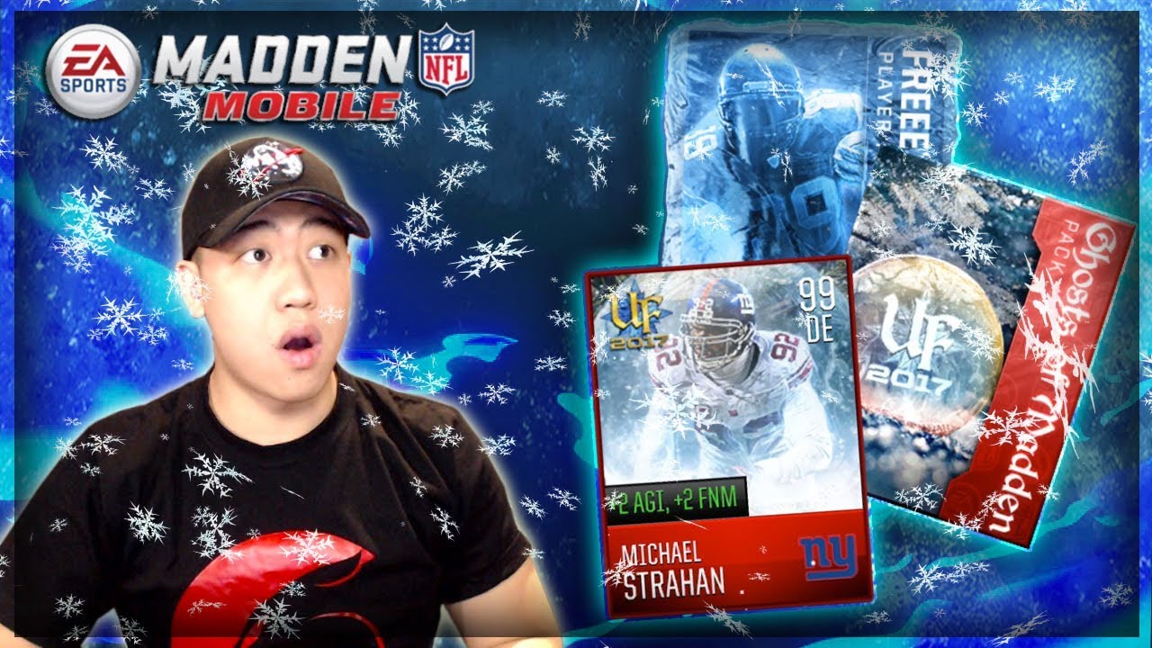 98 OVR GHOST OF MADDEN PAST STRAHAN!! MADDEN MOBILE 18 GHOST OF MADDEN BUNDLE PLUS FREEZE MASTER SET
