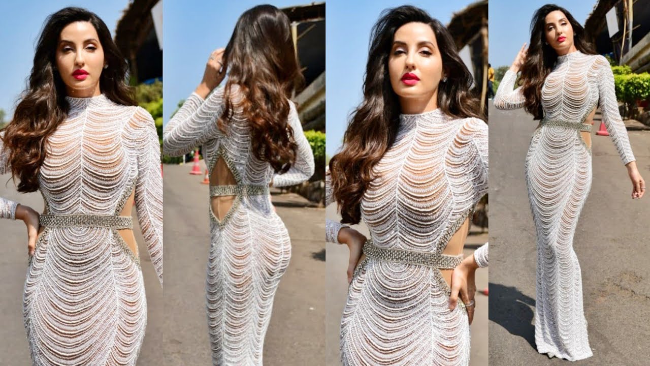 Beautiful 🥰 Nora Fatehi Looks absolutely stunning as she Snapped at Dance Deewane Set in Filmcity 🔥📸