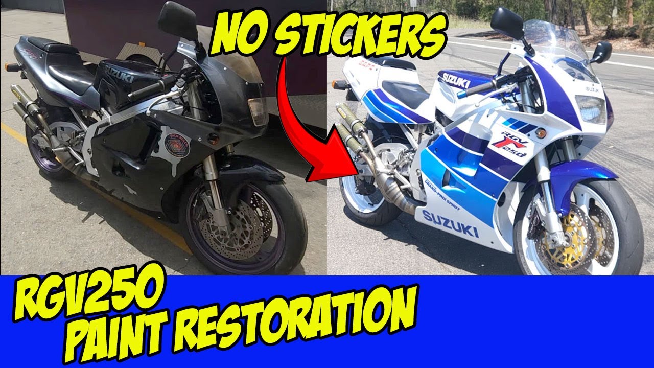 SUZUKI RGV250 Full Paint Restoration. 2 Stroke Motorcycle