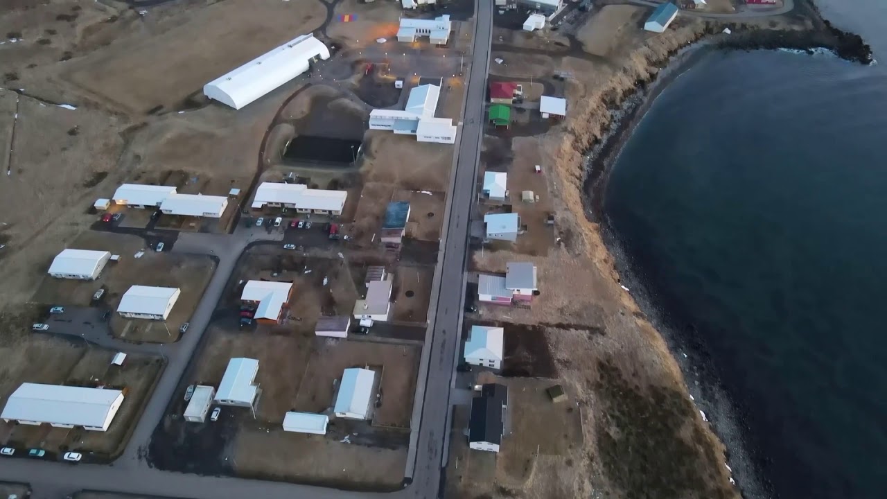 Þórshöfn og fallegt sólsetur