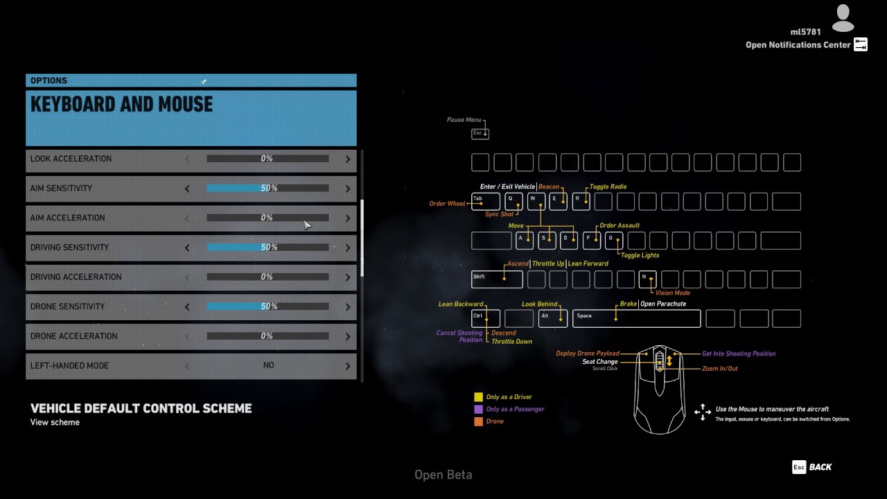 How To Change Driving Sensitivity Mouse And Keyboard In Ghost Recon Wildlands - YouTube