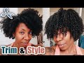 Trim & Style Natural Type 4 Hair | How To Trim Natural Hair At Home
