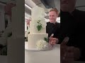 Francis took down a Wedding Cake for lunch at the office