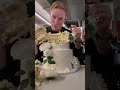 Francis took down a Wedding Cake for lunch at the office