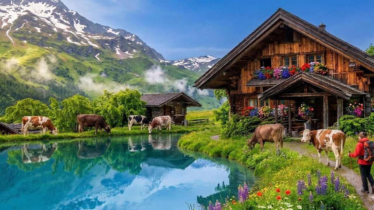 Swiss Village After the Rain – Peace, Fresh Air & Nature Appenzell in 4K ✅