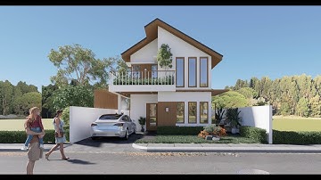 Small House Design| Two Storey Residential House| SketchUp to D5 render | Realistic Rendering