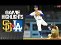 Padres vs dodgers game highlights 41224  mlb highlights