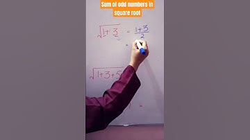 sum of odd numbers#sum of odd numbers in square root#ytshorts #maths