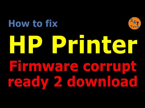 [SOLVED] How to fix HP printer issue Firmware corrupt ready 2 download