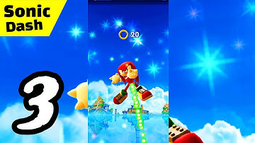 Sonic Dash - Endless Running Gameplay | Sonic & Knuckles | Sonic upgrade (iOS, Android) Part 3