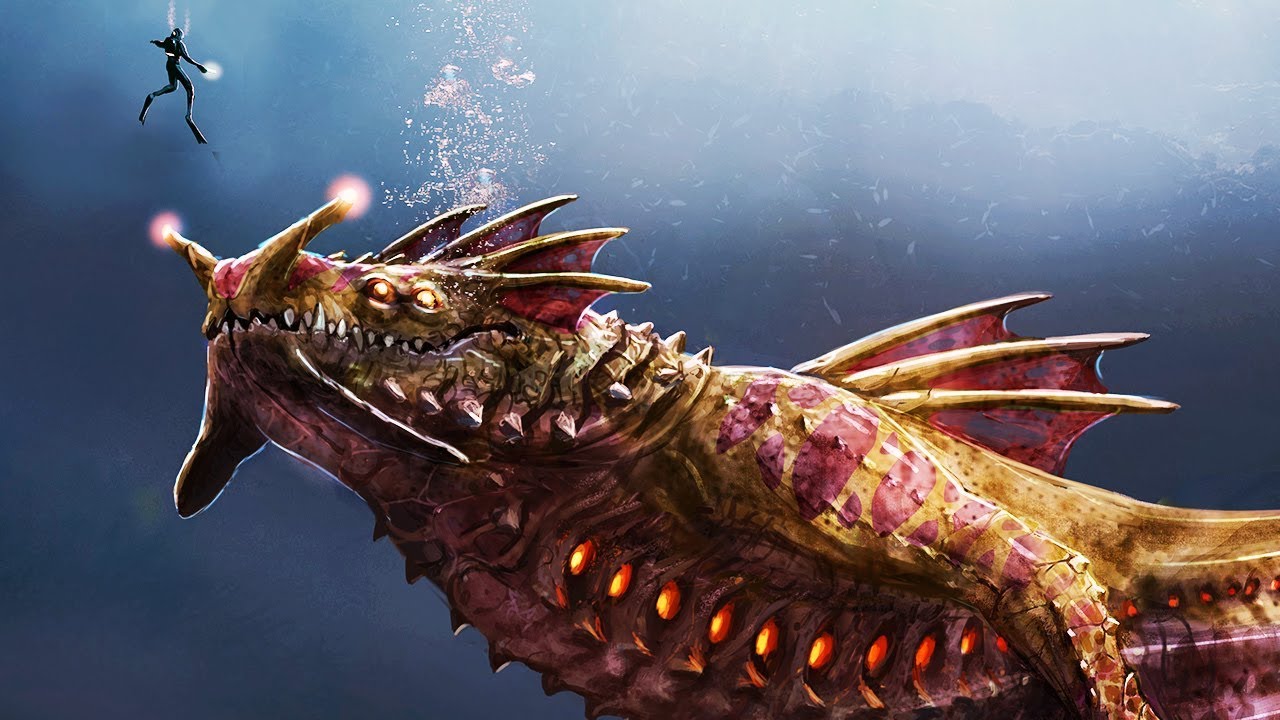 Картинки морского дракона из игры сабнатика