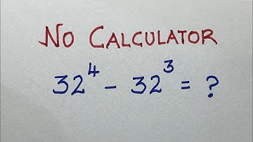 Nice Exponent Simplification Maths Problem| No Calculator | Maths Olympiad 