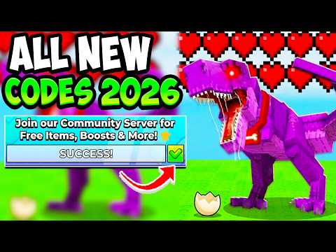ALL WORKING +1 DINO EVOLUTION CODES ROBLOX - All New +1 Dino Evolution Codes 2026!
