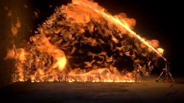Flamethrower Animation Using Blender