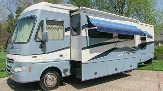 2003 Fleetwood Southwind 32VS class A gas motorhome walkaround tutorial video