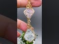 モルガナイト×アクアマリン Morganaite×Aquamarine 【Mineral Stone Pendant】#Shorts