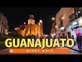 Night walk in guanajuato city mexico  walking tour 4k