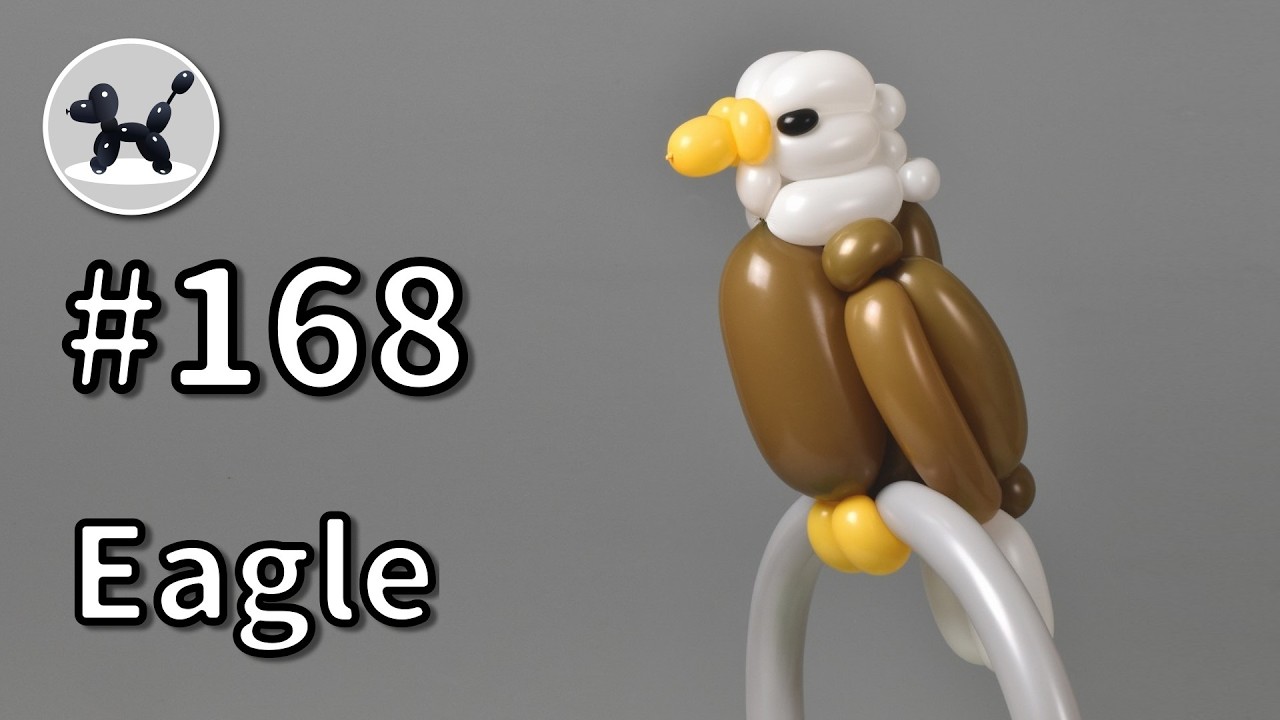 Eagle - How to Make Balloon Animals #168 / バルーンアートの作り方 #168 (ワシ)