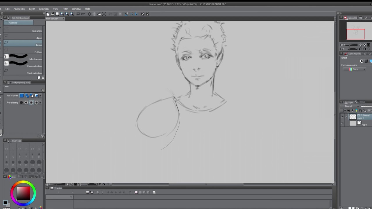 XP Pen Star 03 Speed Sketch Performance Clip Studio Paint - YouTube