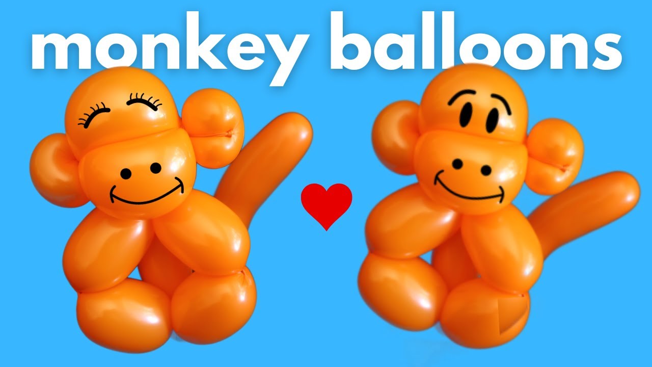Baby Monkey: How to Make Balloon Animals for Beginners #monkeyballoonanimal  #balloonanimals - YouTube