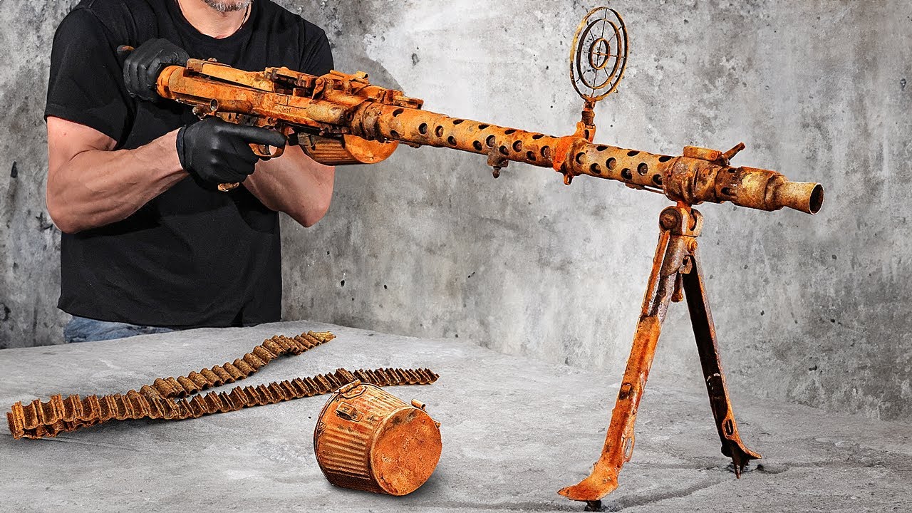 MG34 1940 | Old German Machine Gun Restoration - YouTube