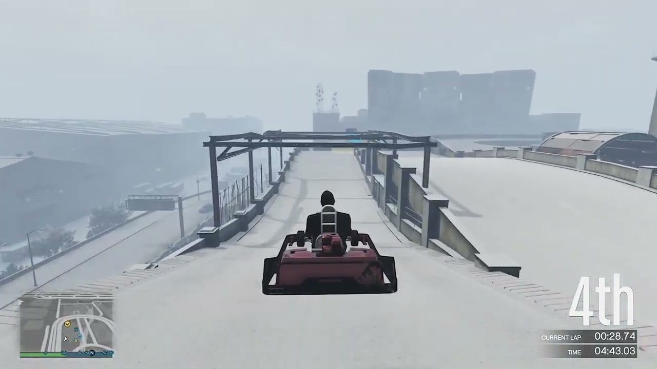 In the Veto Modern racing in the snow on THEREALSK8FOX's Carparking track with the CRE8 Crew.