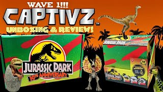 Jurassic Park 30th Anniversary Captivz Mystery Box UNBOXING! Review of the ENTIRE first wave!!;