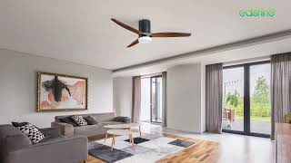 How to Use EDISHINE 52 Inch Remote Control Ceiling Fans With Lights? HCFM01B