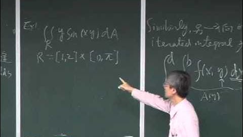 Lec30 微積分(二) 第十五章　Multiple Integrals