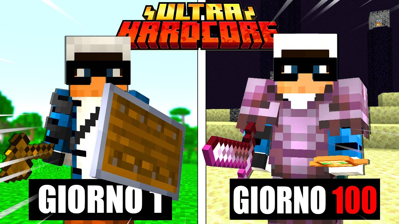GIOCO PER 100 GIORNI IN ULTRA HARDCORE SU MINECRAFT - ITA
