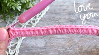 HURRAH! I found this crochet stitch! Only 1 row! Crochet