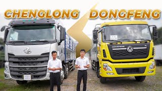 Xe tải 4 chân, So sánh chi tiết nhất Chenglong và DongFeng 4 chân.