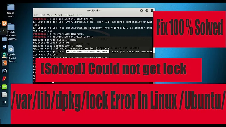 All Lock And Error Fix dpkg frontend lock (/var/lib/dpkg/lock-frontend) error, are you root? 2021