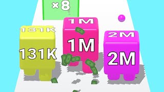 JELLY SHOOTER 2048 —  2 MILLION "CUBE-FOOT" (Merge: 131K, 262K, 524K, 1M, 2M) screenshot 1