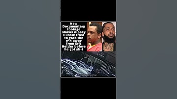 NEW DOC FOOTAGE SHOWS #NIPSEYHUSSLE TRIED TO GRAB G^N BEFORE HE GOT SH*T ‼️😳