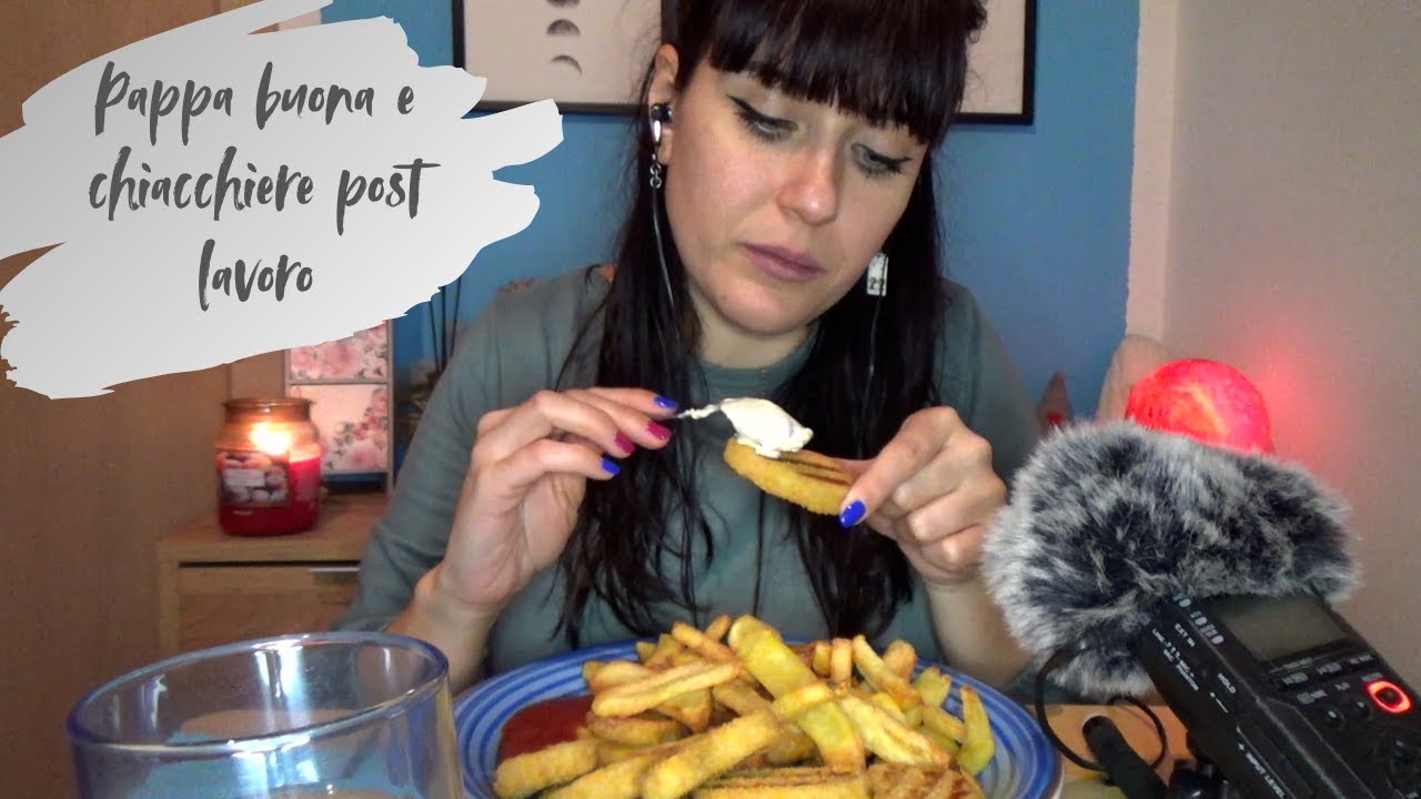 ASMR ITA: Eating sounds nuggets vegetali e patatine 🍟😋 -Denny Relax ASMR