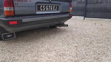 Ford Fiesta MK2 custom exhaust sound and revs