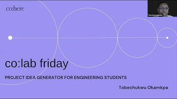 Project Idea Generator Demo By Tobechukwu Okamkpa