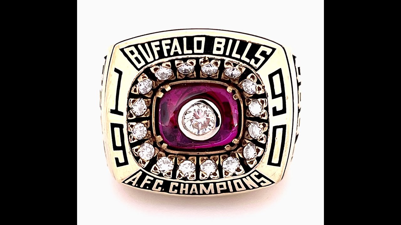 Andre Reed's 1990 Buffalo Bills AFC Champions 10K Gold & Diamond Ring!