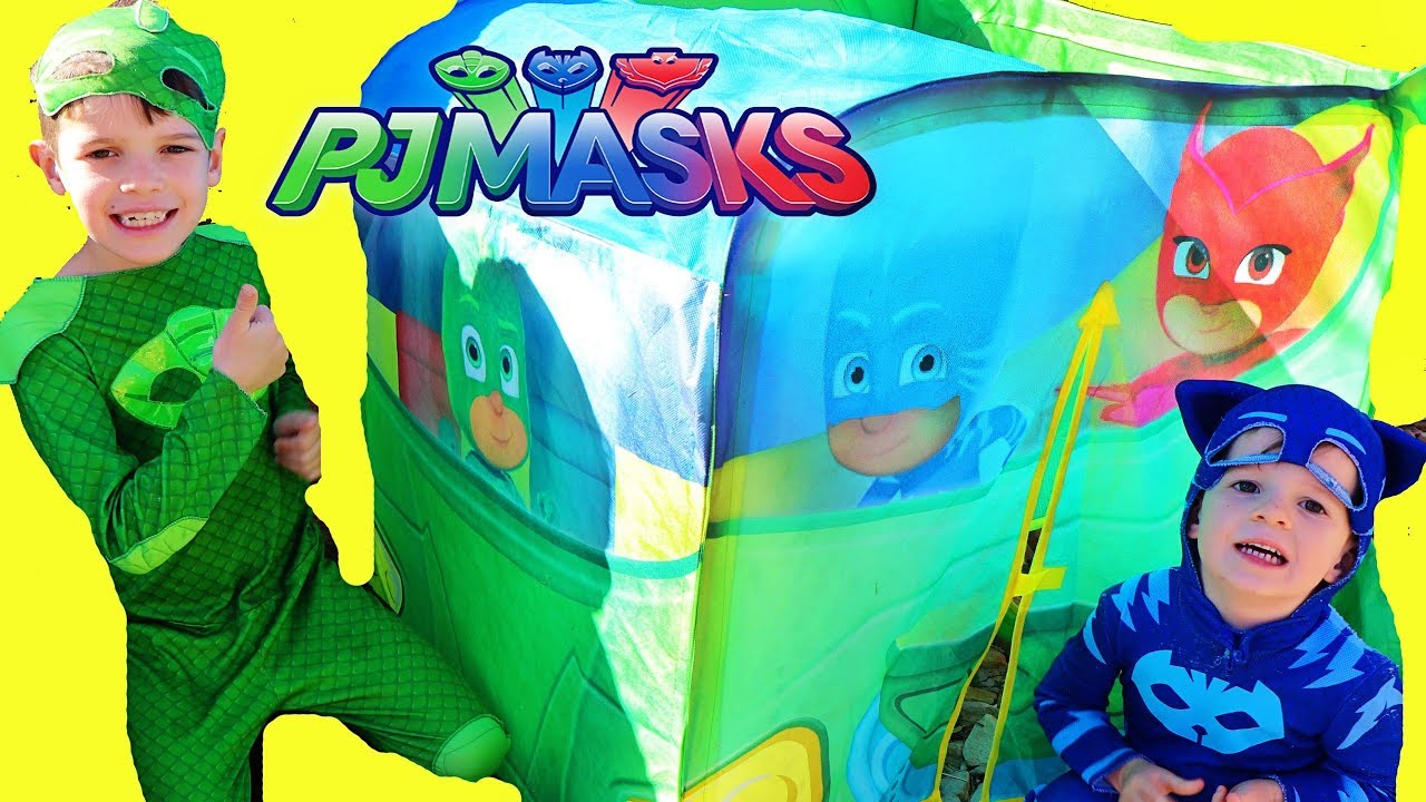 PJ MASKS Play Tent Car Catboy Owlette Gekko Toys & Games Action Figures