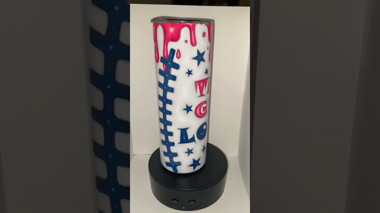 This Girl Loves Football – Custom 20oz Tumbler Demo by TMCraftyDesigns