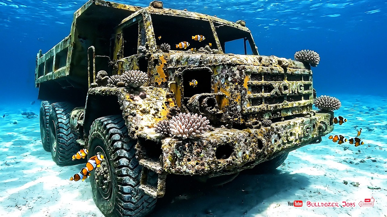 Unbelievable Restoration! Impossible Comeback of 30 Year Old XCMG Dump Trucks from the Ocean Floor