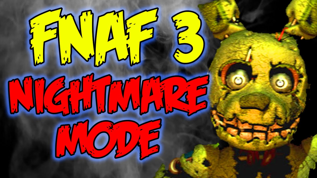 Five Nights at Freddy's 3 - NIGHT 6 COMPLETE - NIGHTMARE ENDING 